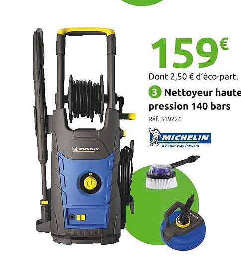 nettoyeur haute pression 140 bars michelin