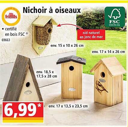 nichoir à oiseaux little friends