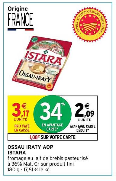 ossay iraty aop istara