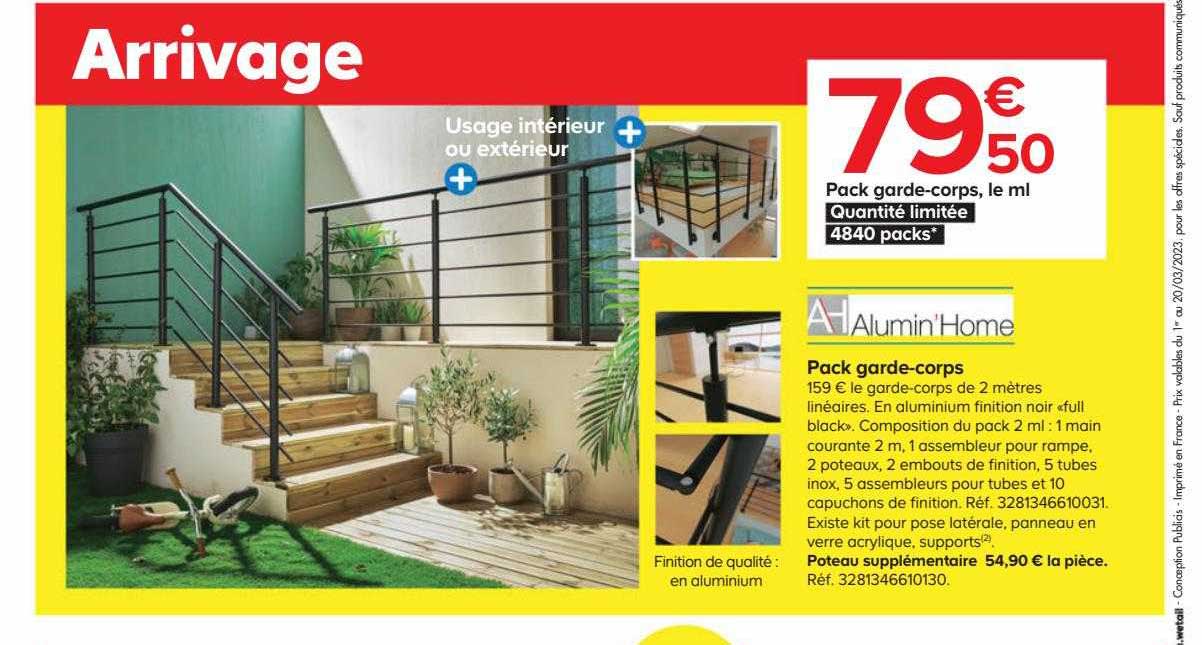 pack garde-corps alumin'Home