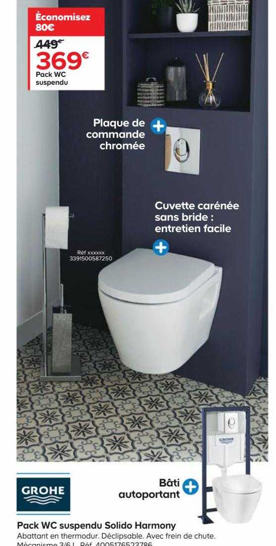 pack wc suspendu solido harmony grohe