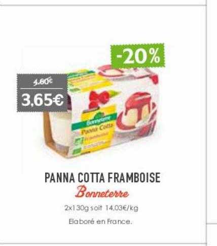 panna cotta framboise bonneterre