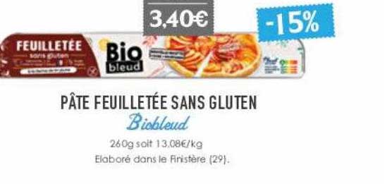 Pâte Feuilletée Sans Gluten Biobleud