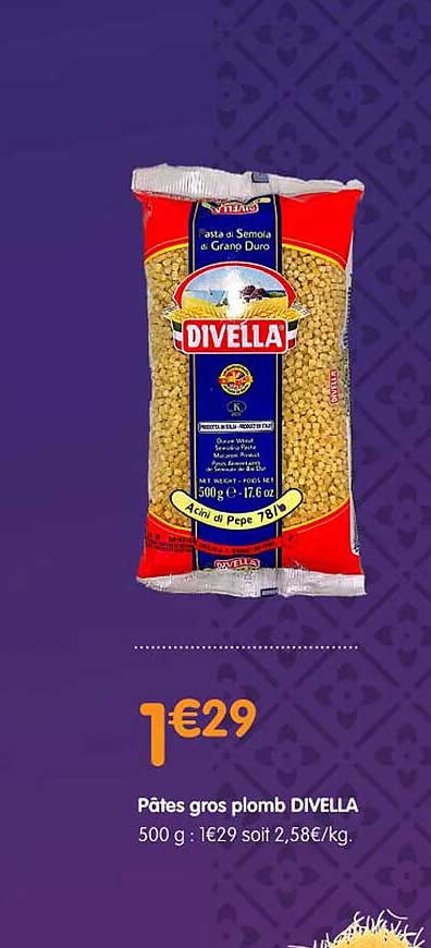 Pâtes Gros Plomb Divella