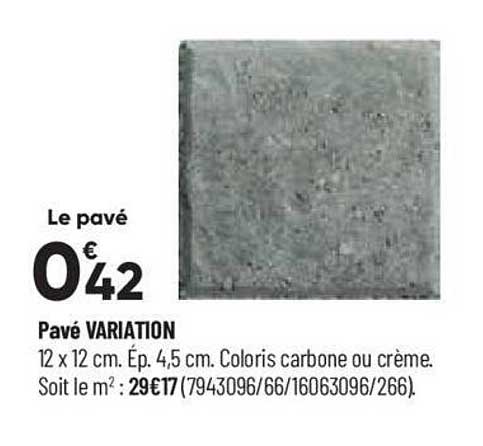 pavé variation