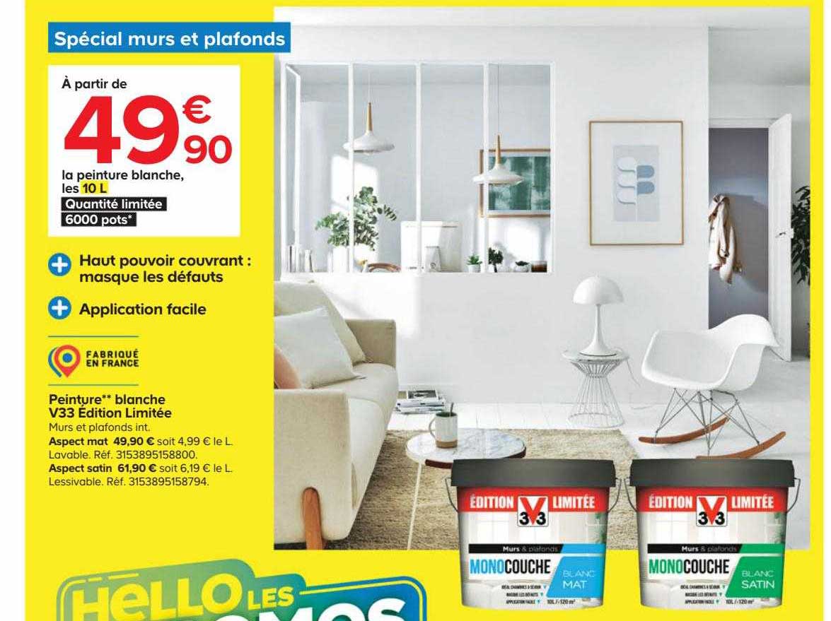 Peinture Blanche V33 édition Limitée