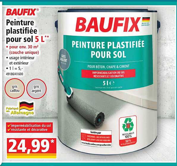 peinture plastifiée pour sol 5l baufix