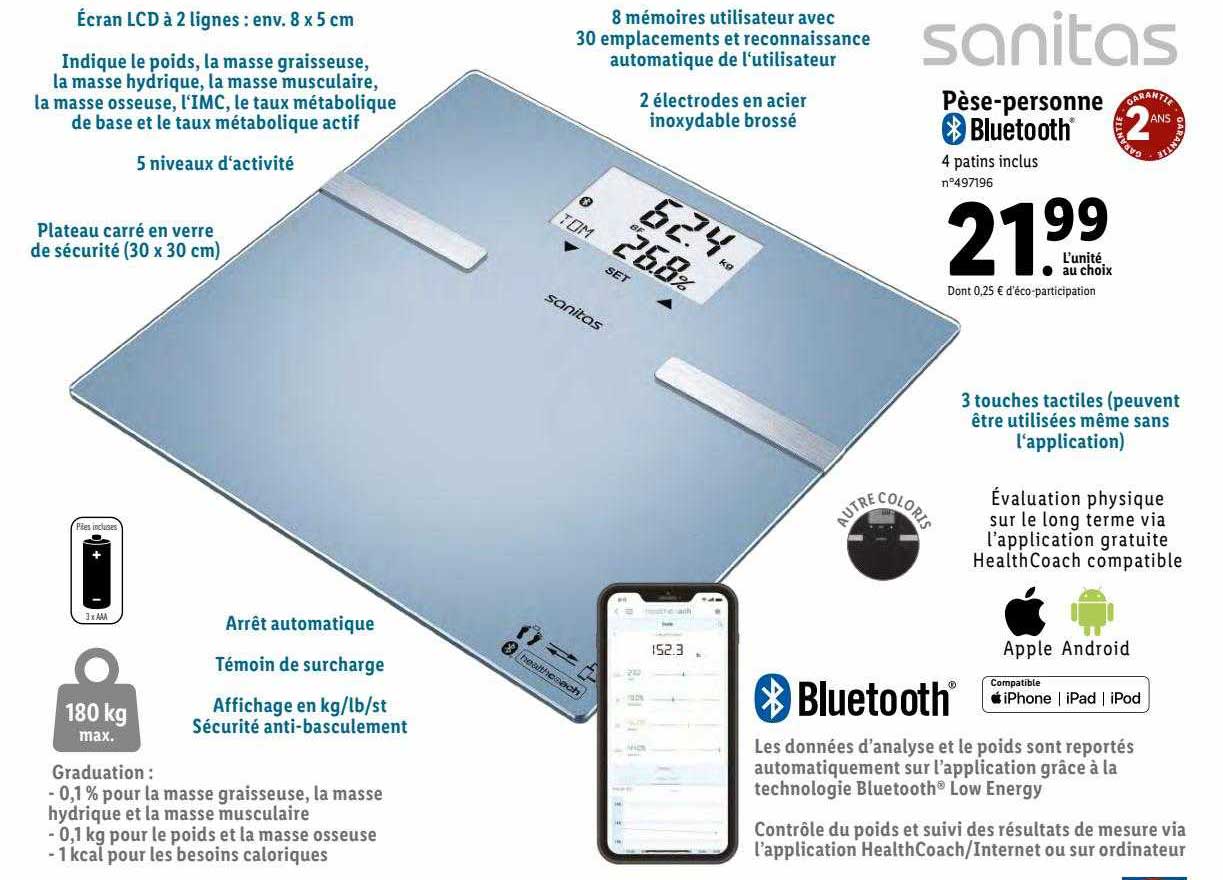 pèse-personne sanitas