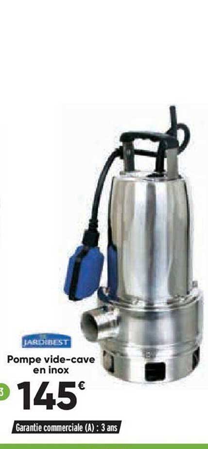 pompe vide-cave en inox jardibest