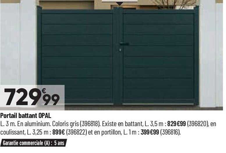 portail battant opal