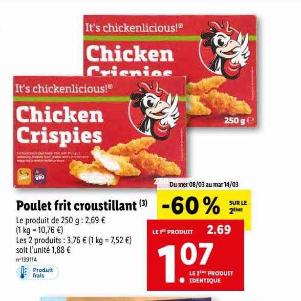 poulet frit croustillant