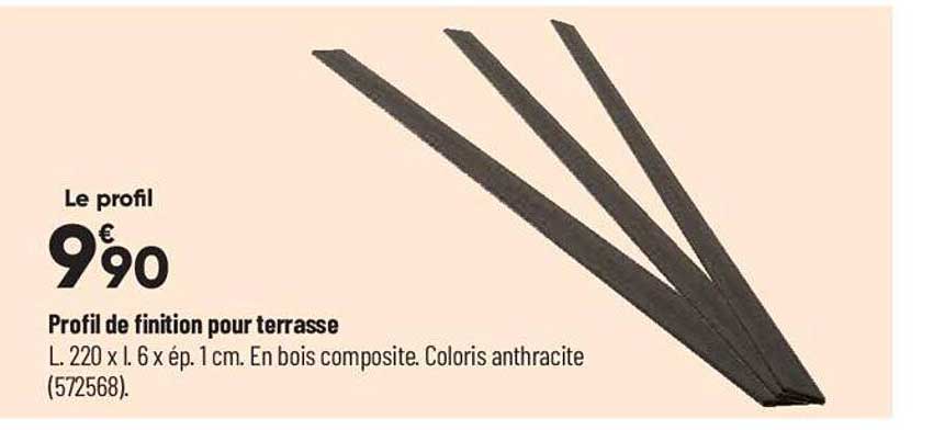 profil de finition pour terrasse