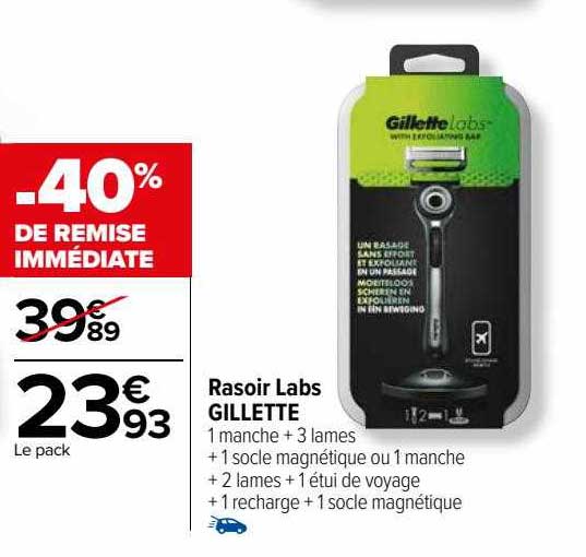 rasoir labs gillette