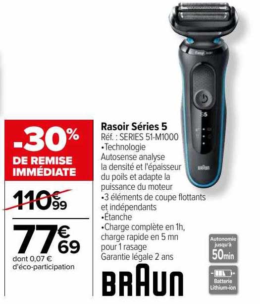 rasoir séries 5 braun