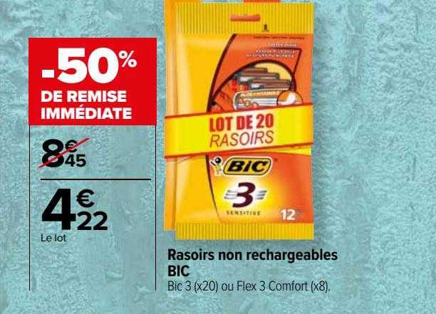 rasoirs non rechargeables bic