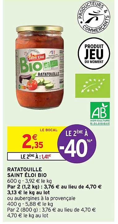 ratatouille saint éloi bio