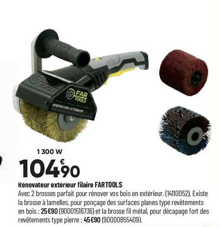 rénovateur extérieur filaire fartools