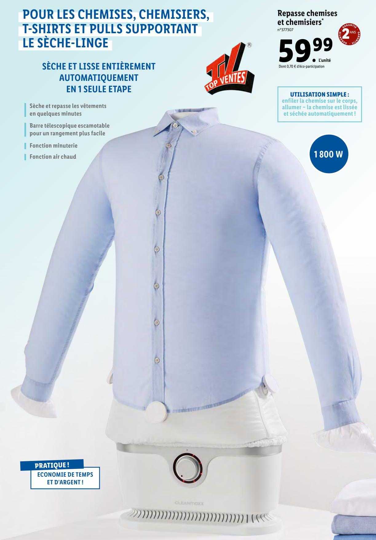 repasse chemises et chemisiers