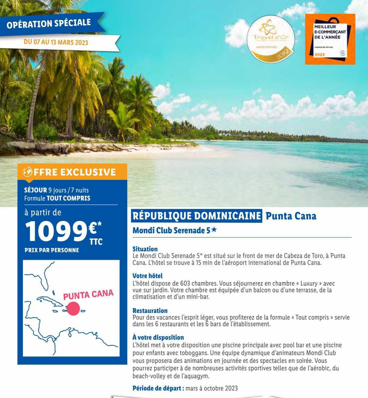république dominicaine punta cana : mondi club serenada 5*