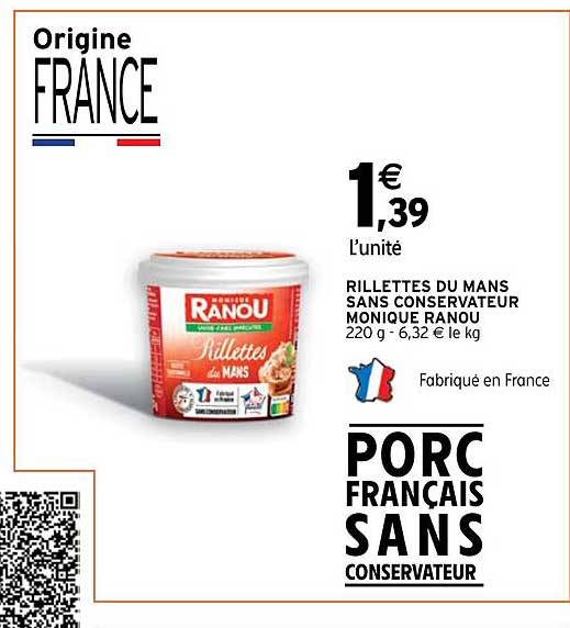 rillettes du mans sans conservateur monique ranou