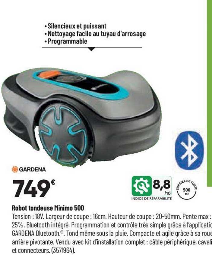 robot tondeuse minimo 500 gardena