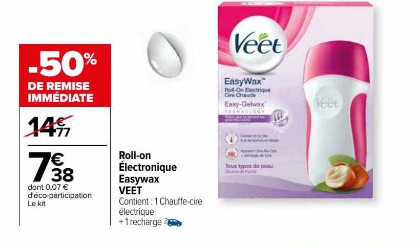 Roll-on électronique Easywax Veet