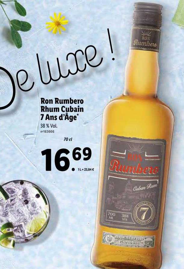ron rumbero rhum cubain 7 ans d'âge
