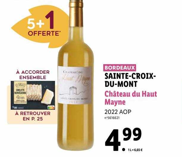 sainte-croix-du-mont château du haut mayne 2022 aop