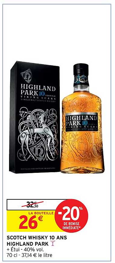 scotch whisky 10 ans highland park