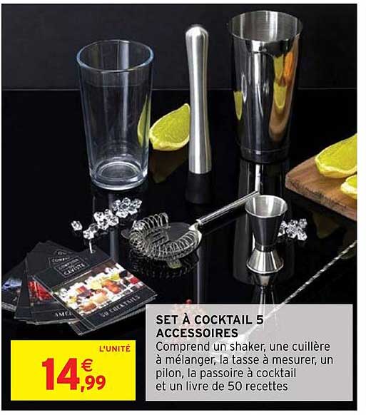 Set à Cocktail 5 Accessoires
