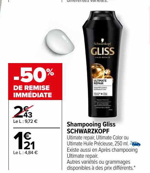 Shampooing Gliss Schwarzkopf