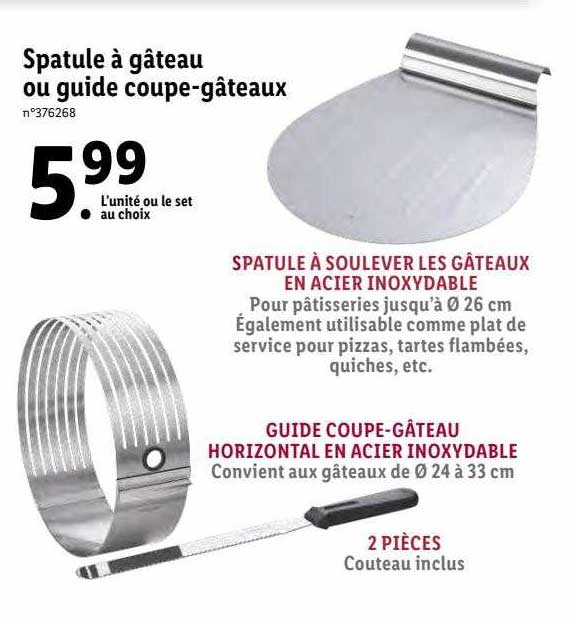 Spatule à Gâteau Ou Guide Coupe-gâteaux