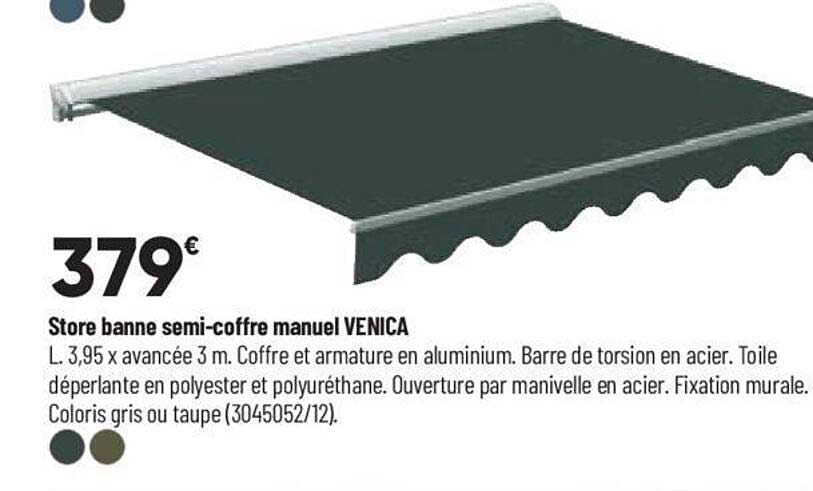 store banne semi-coffre manuel venica