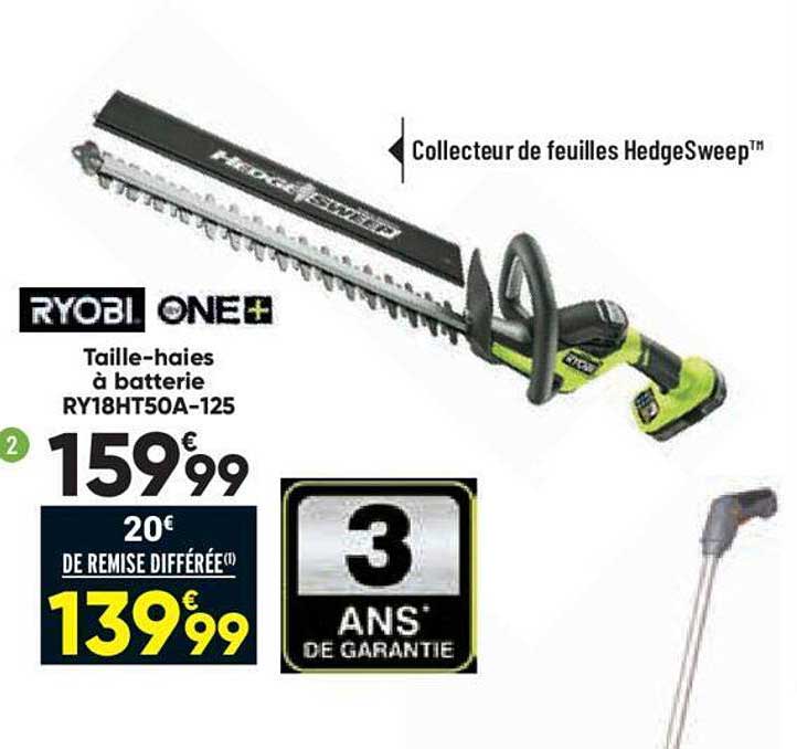 taille-haies à batterie ryobi