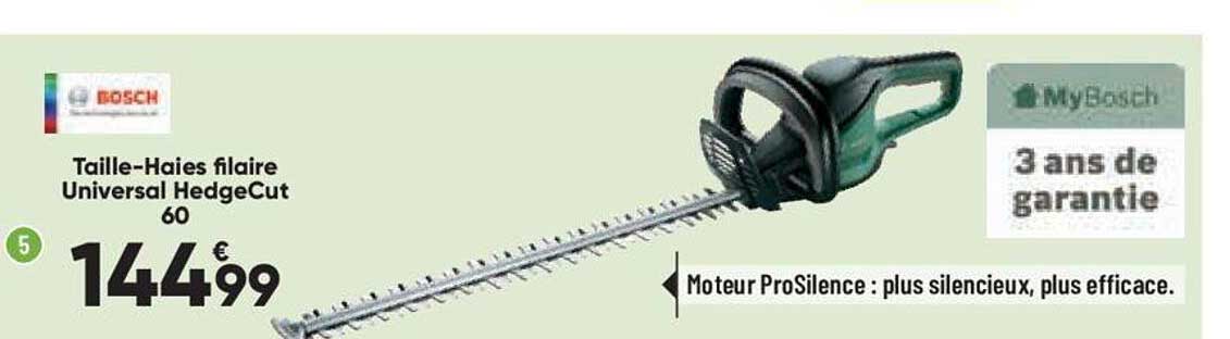 taille-haies filaire universal hedgecut 60 bosch