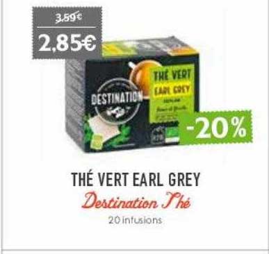 thé vert earl grey destination thé