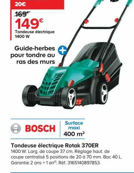 Tondeuse électrique Rotak 370er Bosch