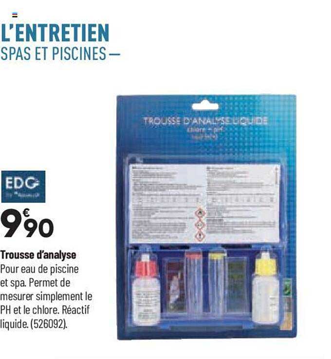 trousse d'analyse edg