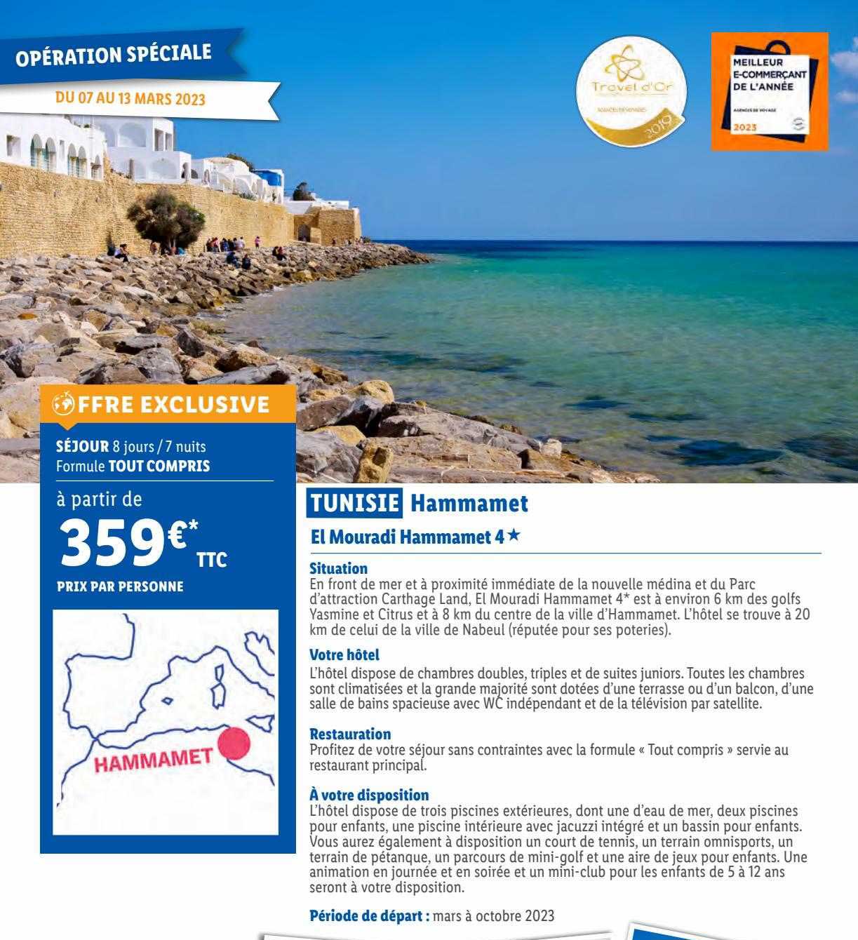 tunisie hammamet : el mouradi hammamet 4*