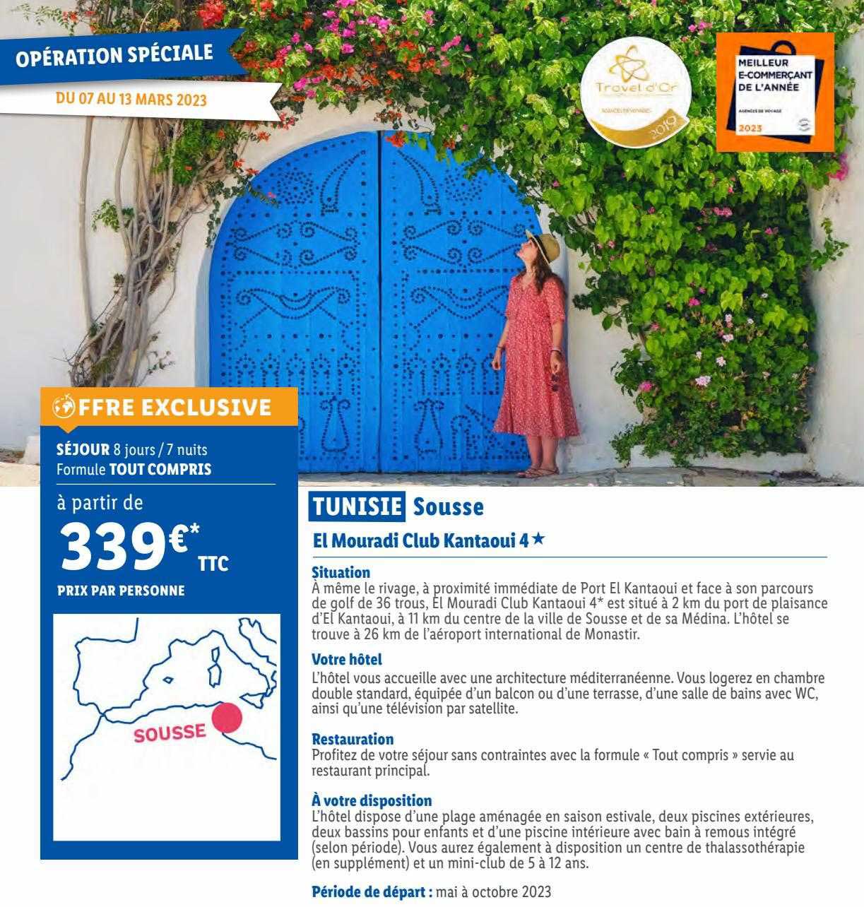 tunisie sousse : el mouradi club kantaoui 4*