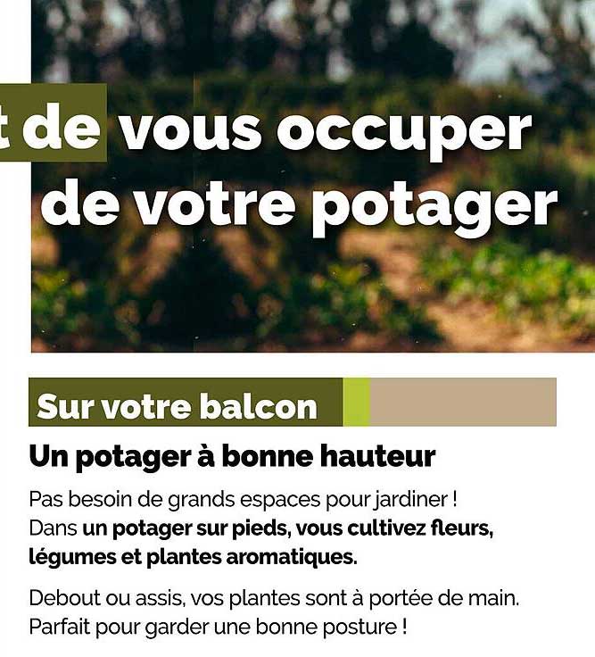 un potager à bonne hauteur