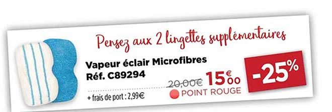 Vapeur éclair Microfibres