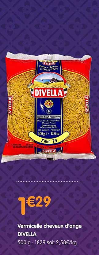 vermicelle cheveux d'ange divella