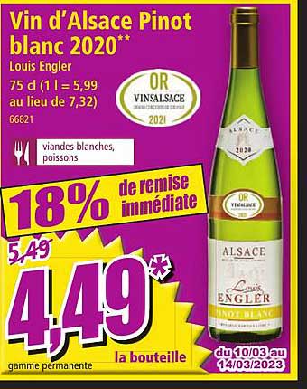 vin d'alsace pinot blanc 2020 louis engler
