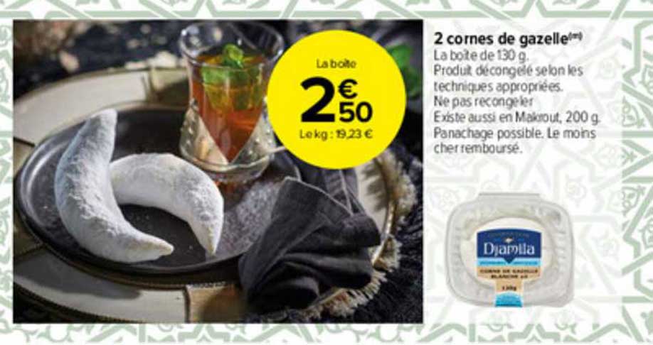 2 cornes de gazelle