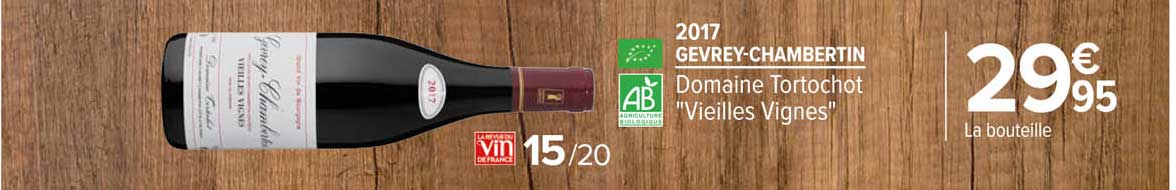 2017 gevrey-chambertin domaine tortochot "vielles vignes"