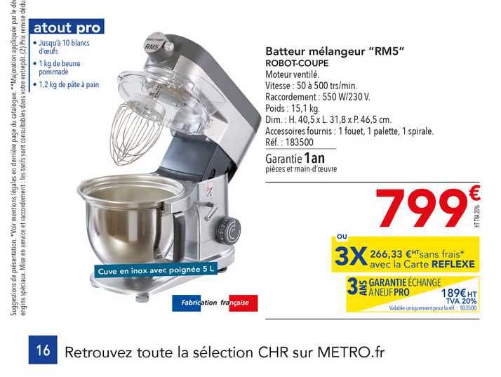 batteur mélangeur "rm5" robot-coupe