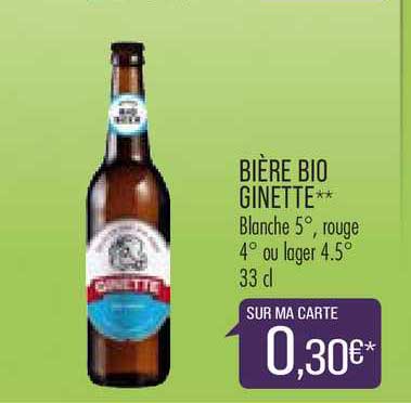 bière bio ginette