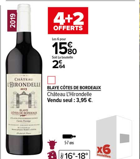 blaye côtes de bordeaux château l'hirondelle