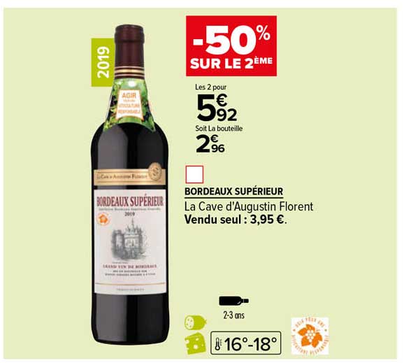 bordeaux supérieur la cave d'augustin florent